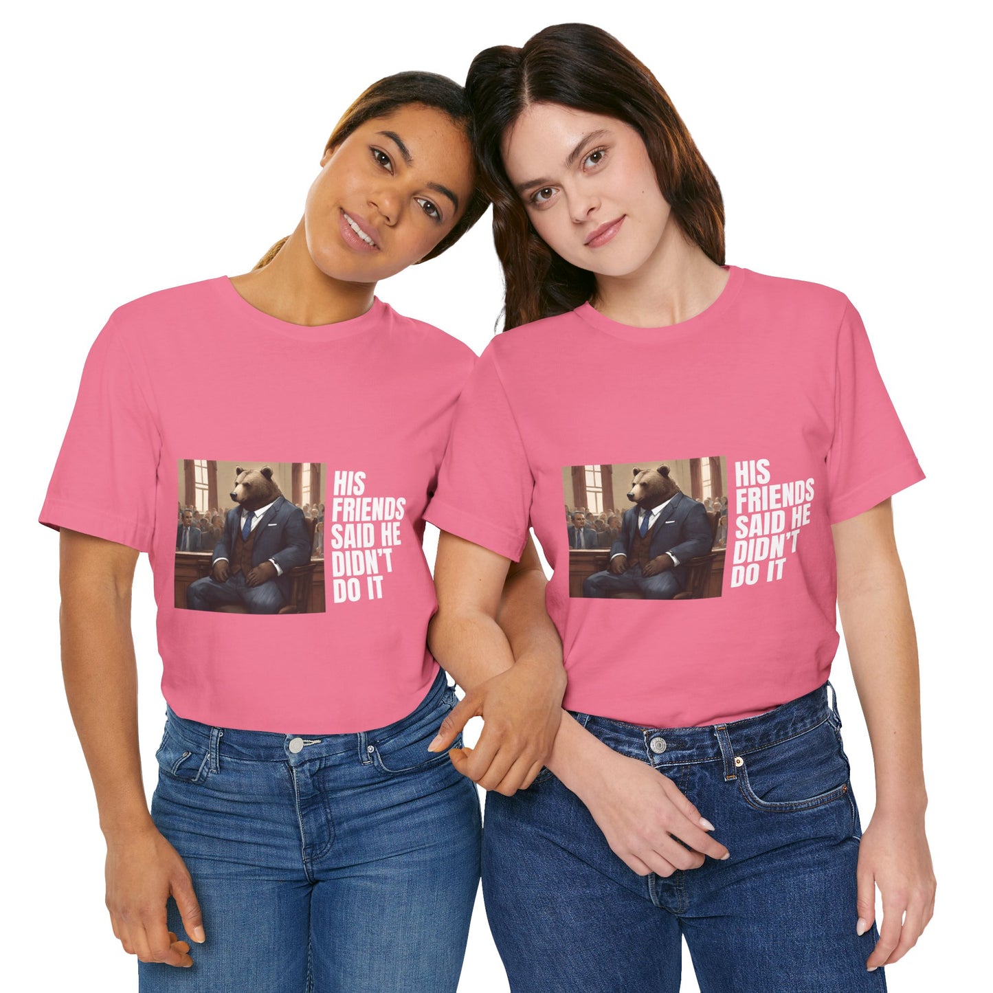 Women's Bear Trial Tee - White Graphic