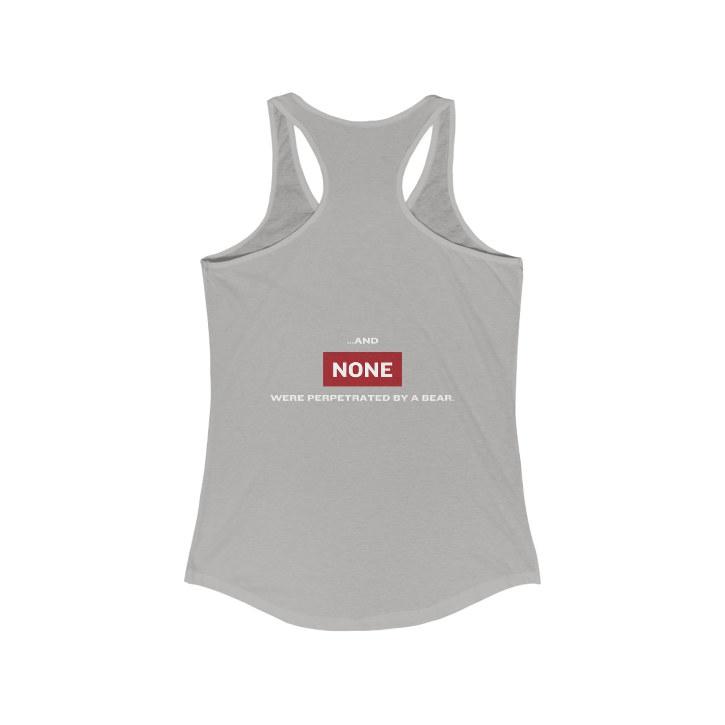 Women's Statistics Racerback Tank - White Writing