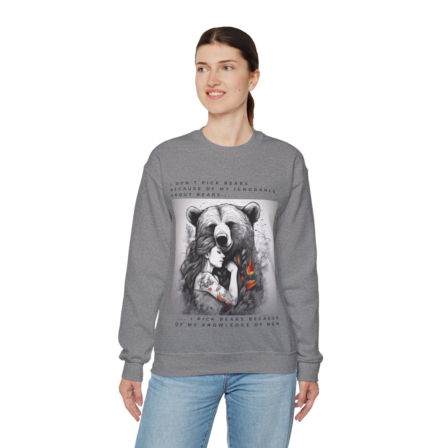 Women's Bear Hug "Team Bear" Crewneck Sweatshirt