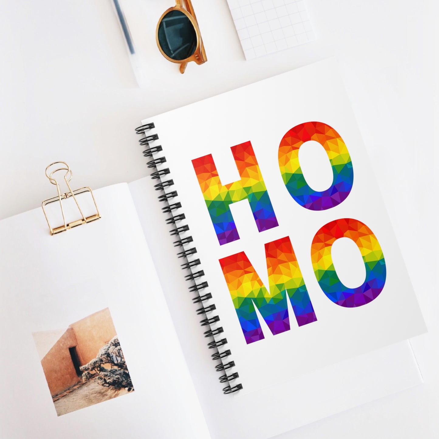 "HOMO" Spiral Notebook - Ruled Line