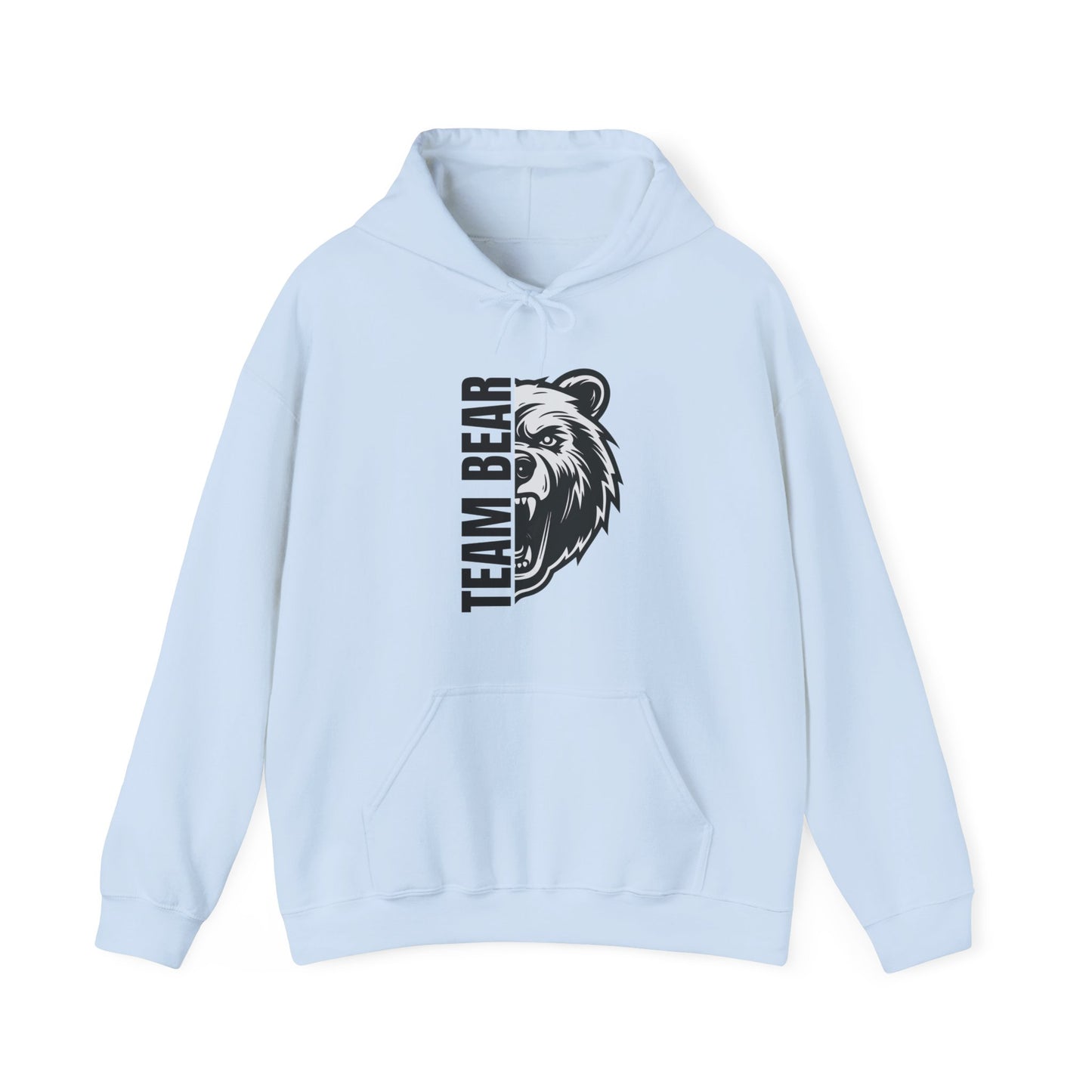 Women's "Team Bear" Hooded Sweatshirt - Black Lettering
