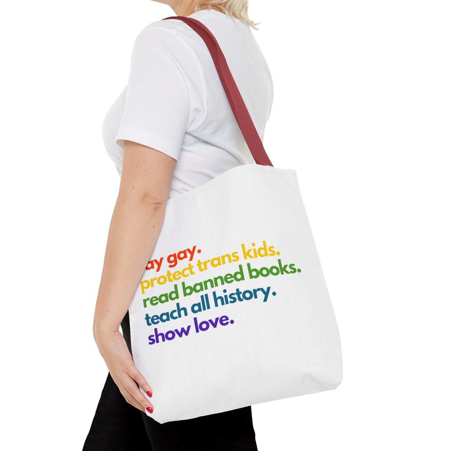 Pride Quote Tote Bag (AOP)