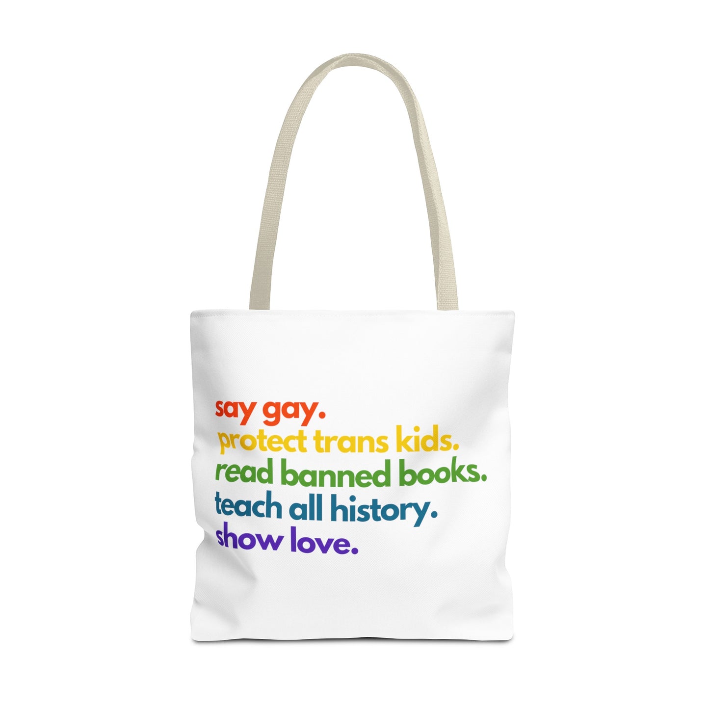 Pride Quote Tote Bag (AOP)