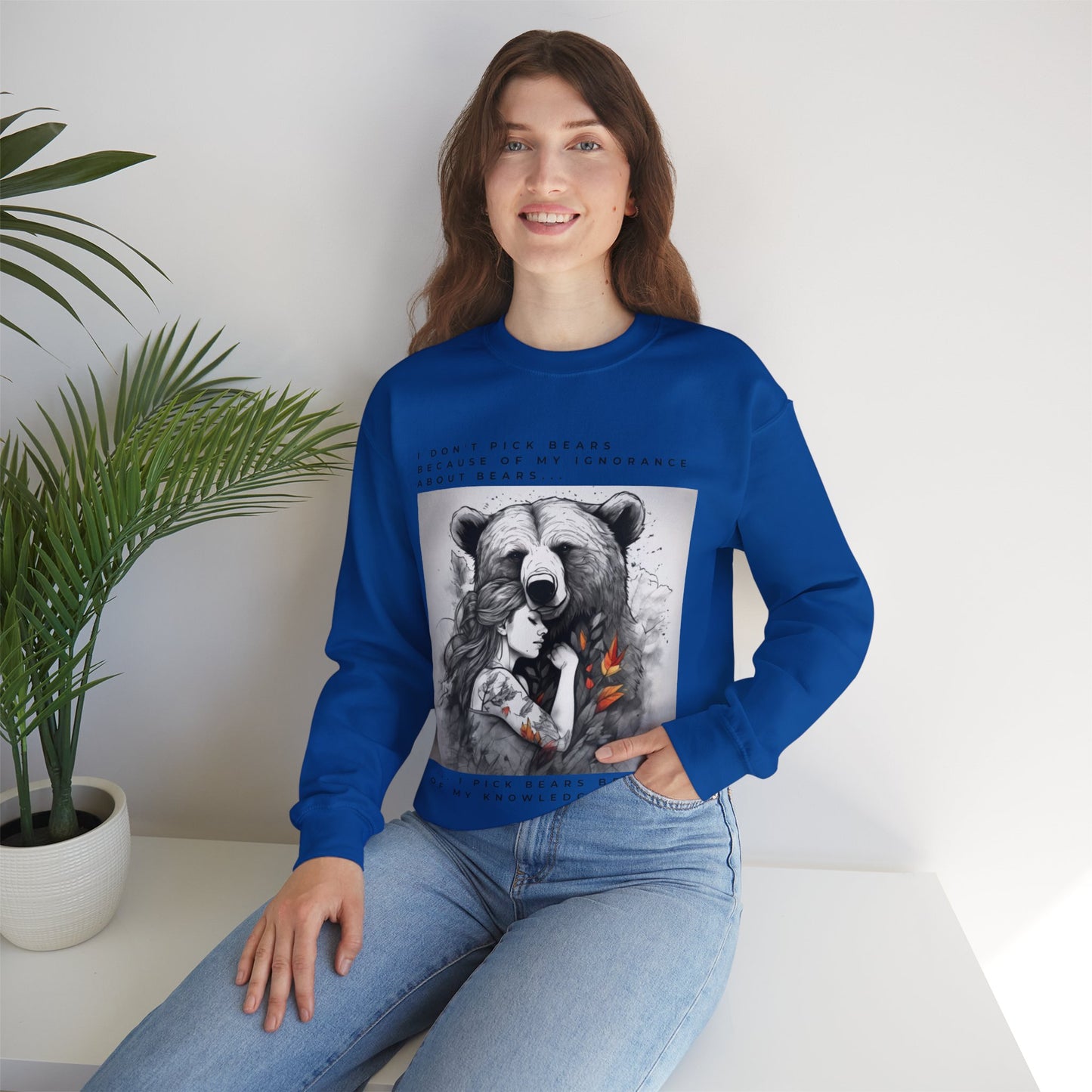Women's Bear Hug "Team Bear" Crewneck Sweatshirt