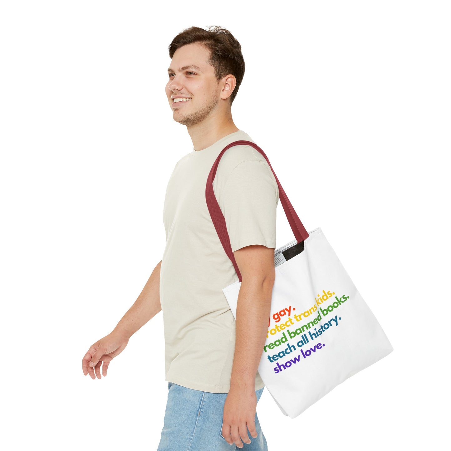Pride Quote Tote Bag (AOP)