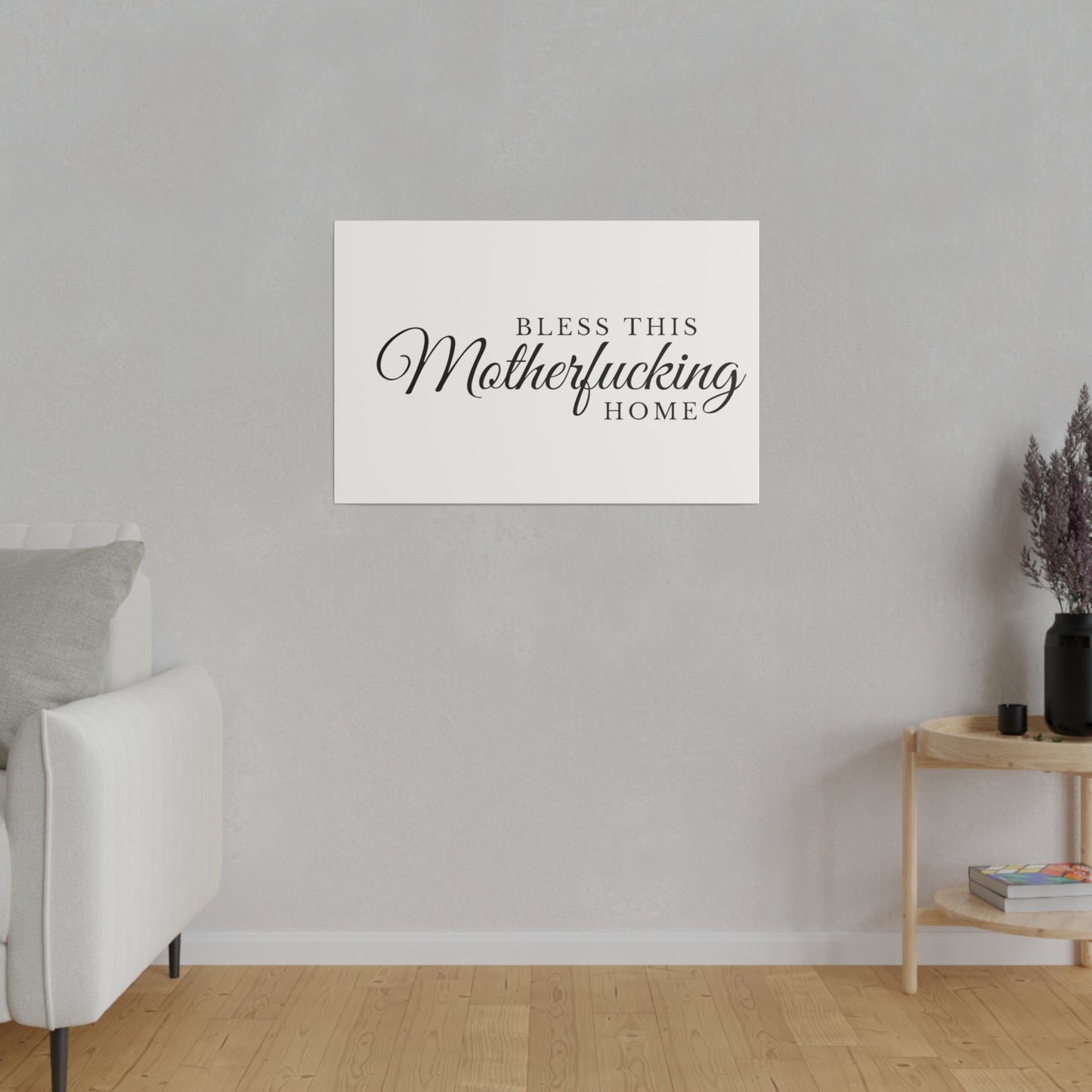 Bless This Home Matte Canvas, Stretched, 0.75"