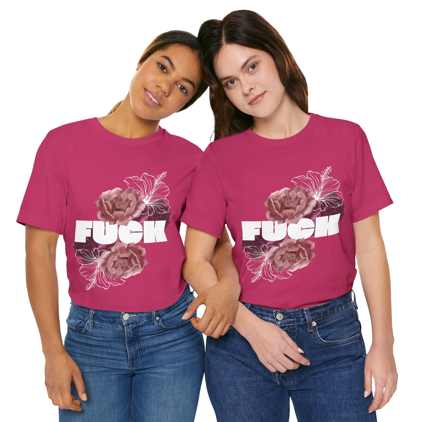 Women's Floral F*ck Short Sleeve Tee