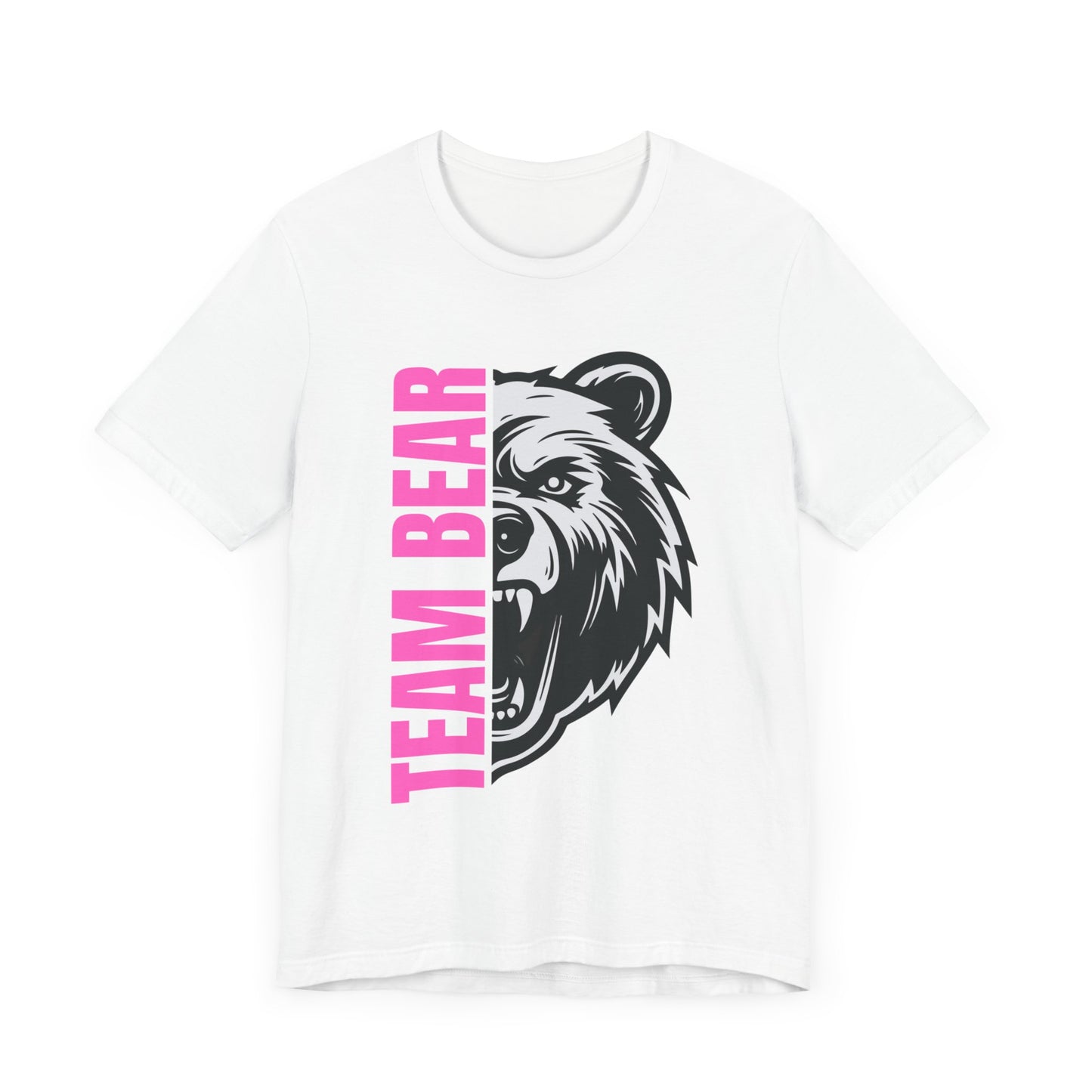 Women's "Team Bear" Tee - Pink Lettering