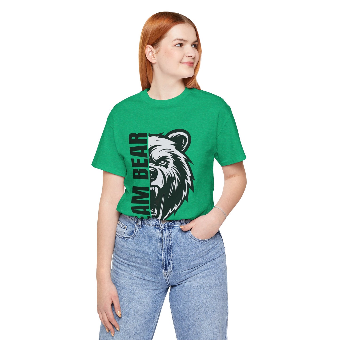 Women's "Team Bear" Tee - Black Lettering