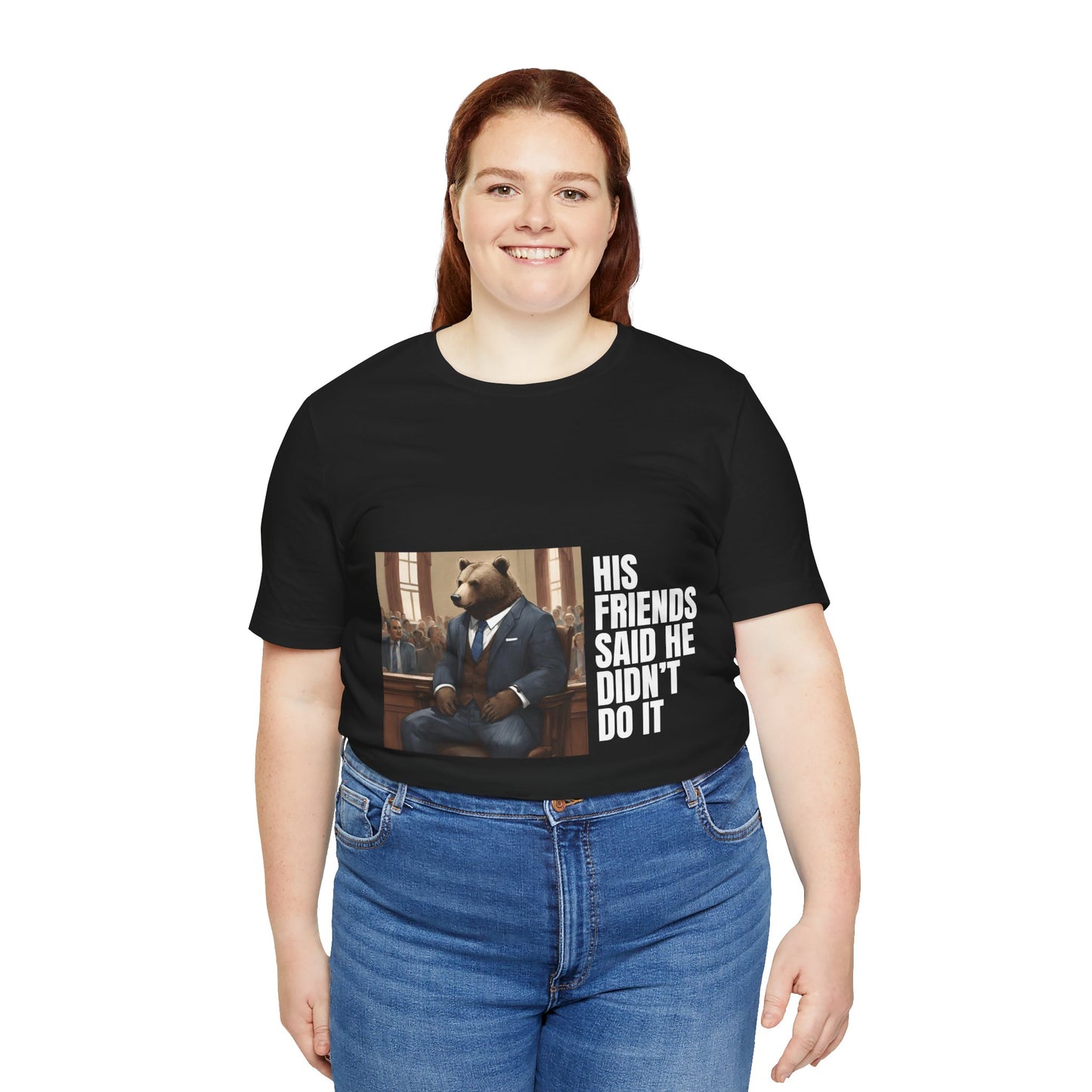 Women's Bear Trial Tee - White Graphic