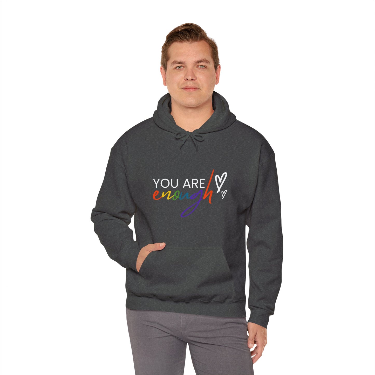 "You Are Enough" Hooded Sweatshirt
