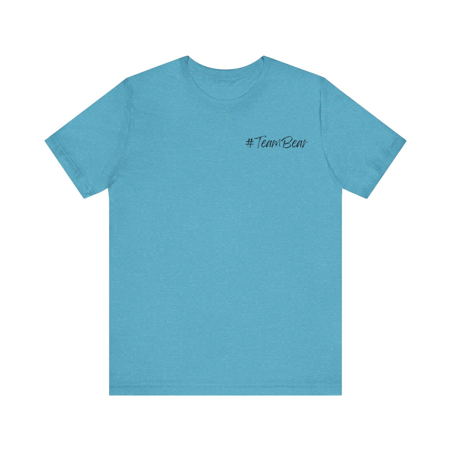 Women's Two-Sided Graphic "Team Bear" Tee - Black Graphics