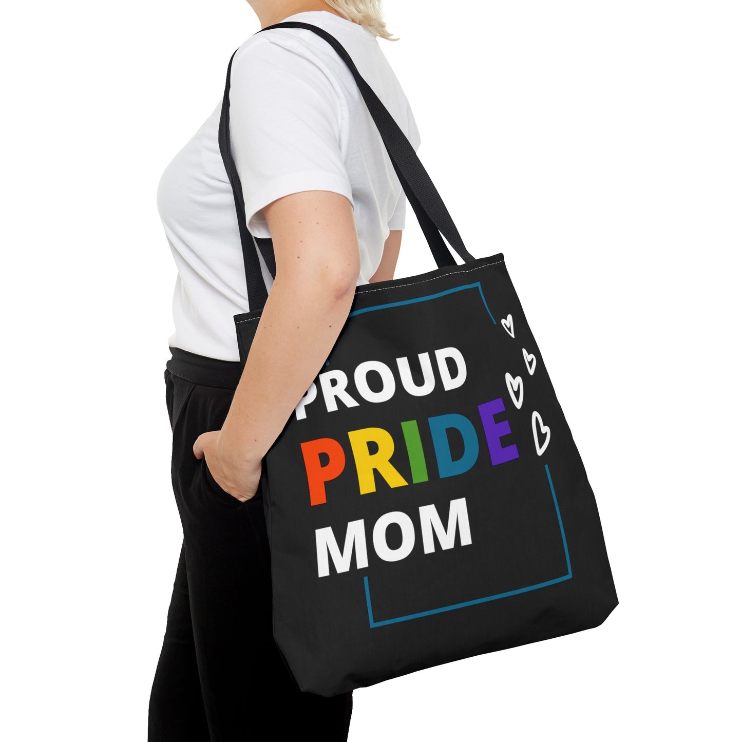 "Proud Pride Mom" Tote Bag (AOP)