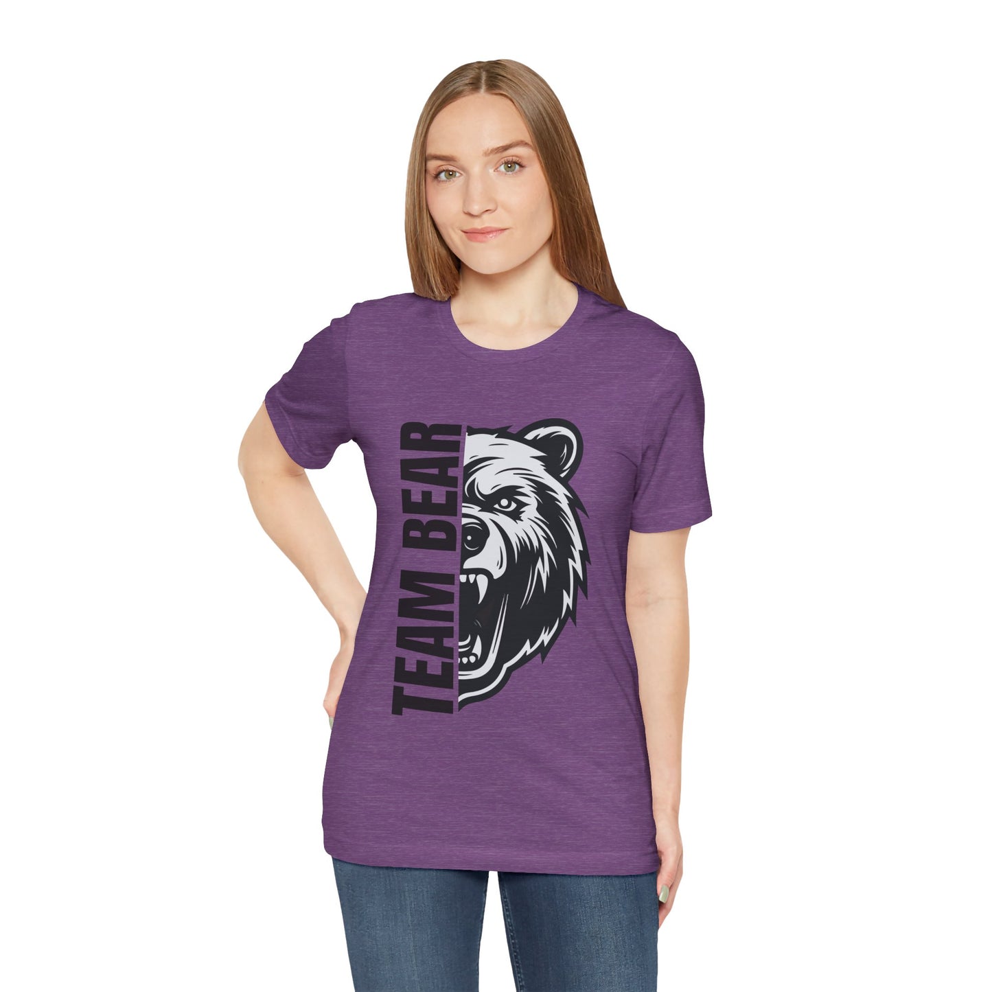 Women's "Team Bear" Tee - Black Lettering