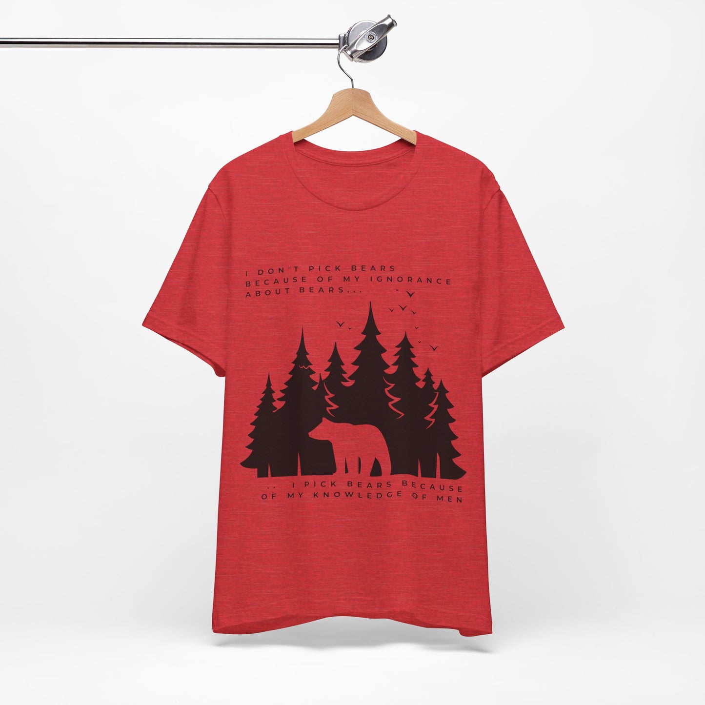 Women's Bear Quote Tee - Black Graphic