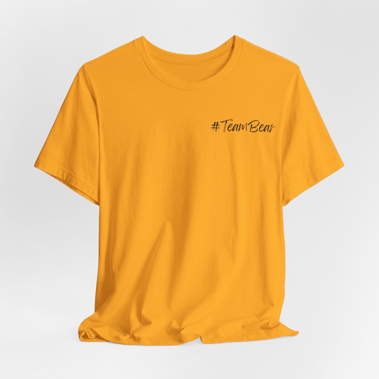 Women's Two-Sided Graphic "Team Bear" Tee - Black Graphics