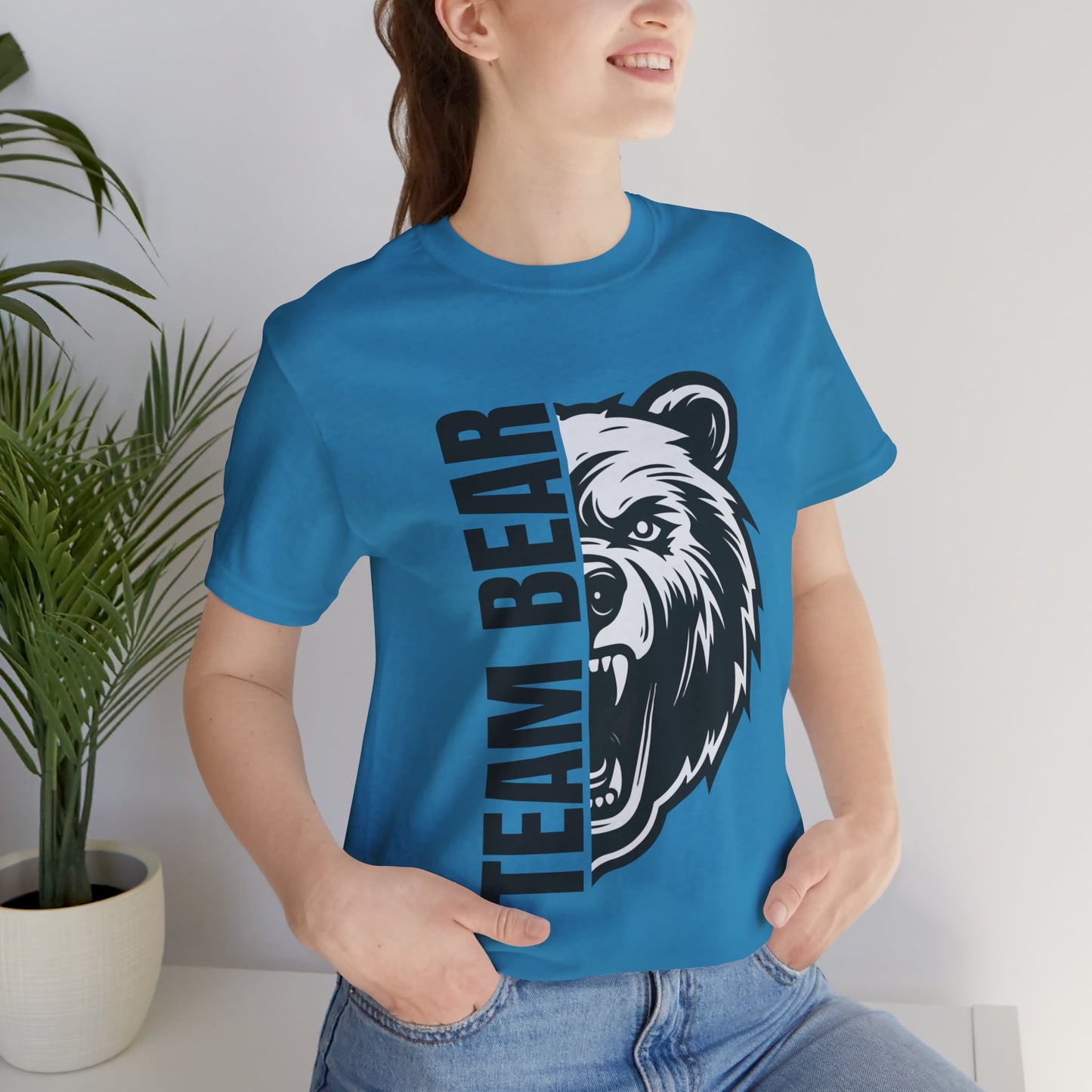 Women's "Team Bear" Tee - Black Lettering