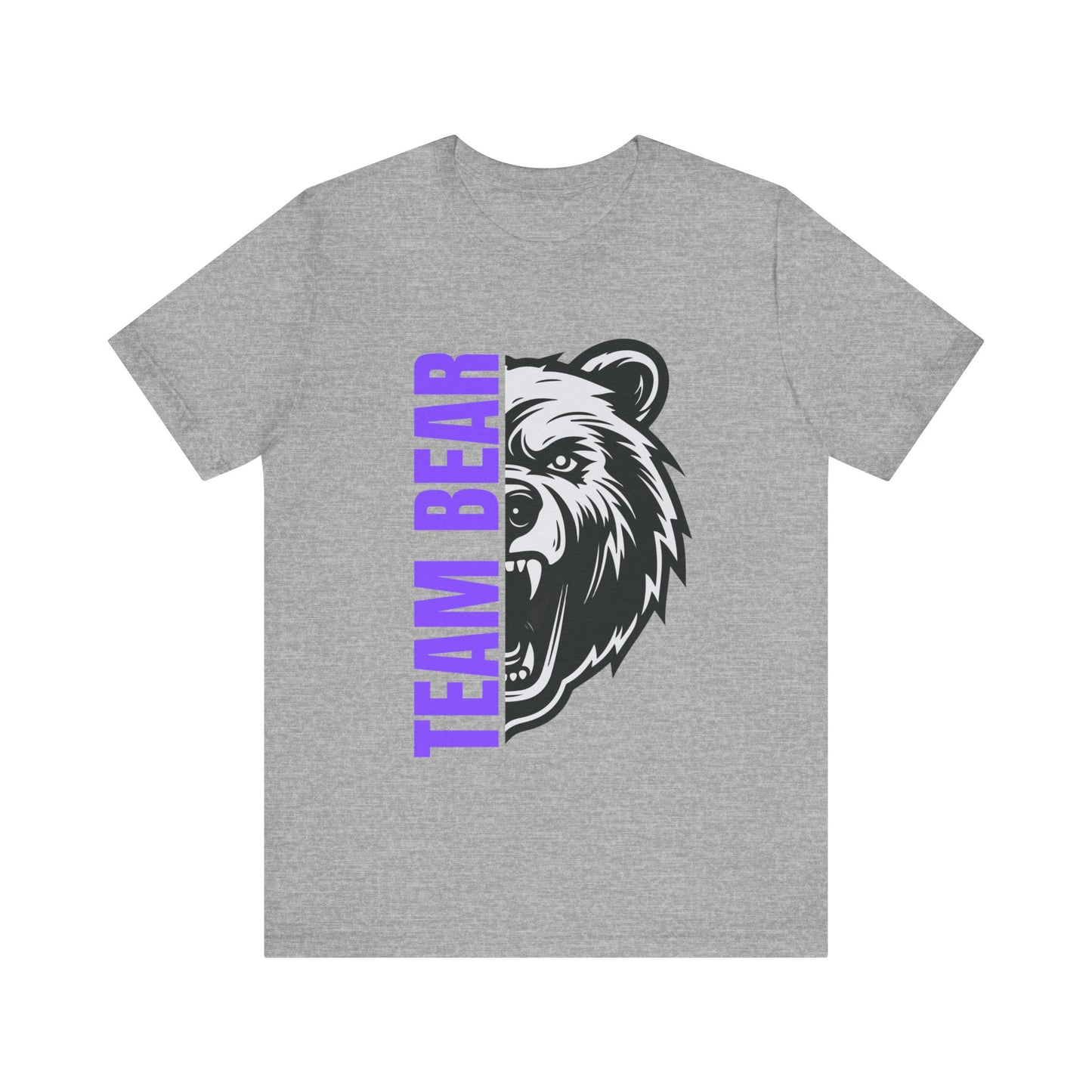 Women's "Team Bear" Tee - Purple Lettering