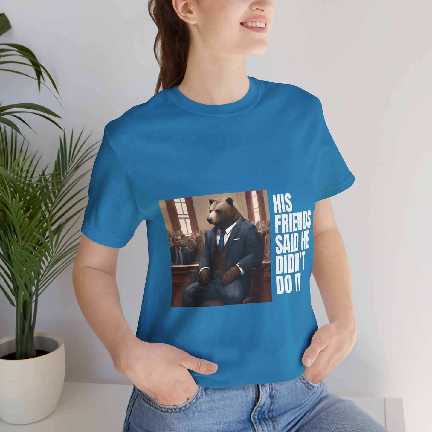 Women's Bear Trial Tee - White Graphic