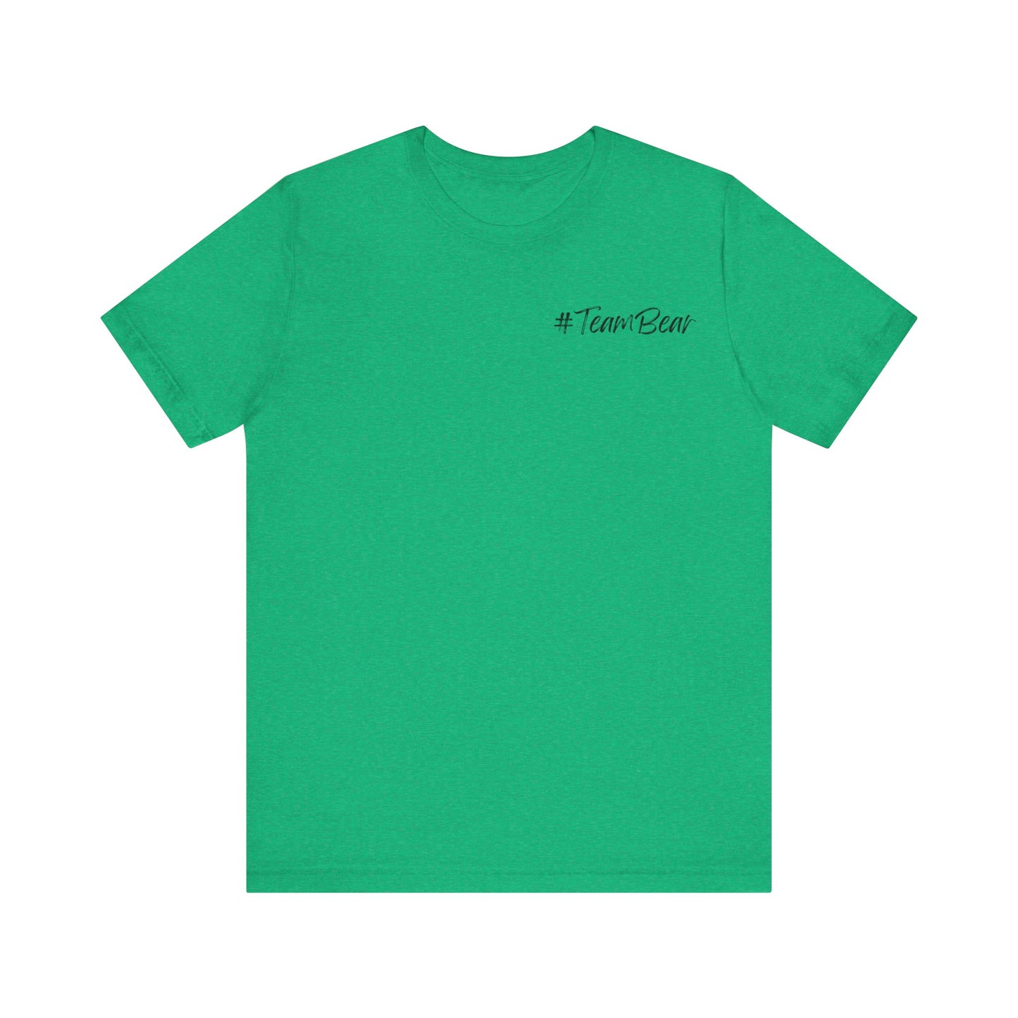 Women's Two-Sided Graphic "Team Bear" Tee - Black Graphics