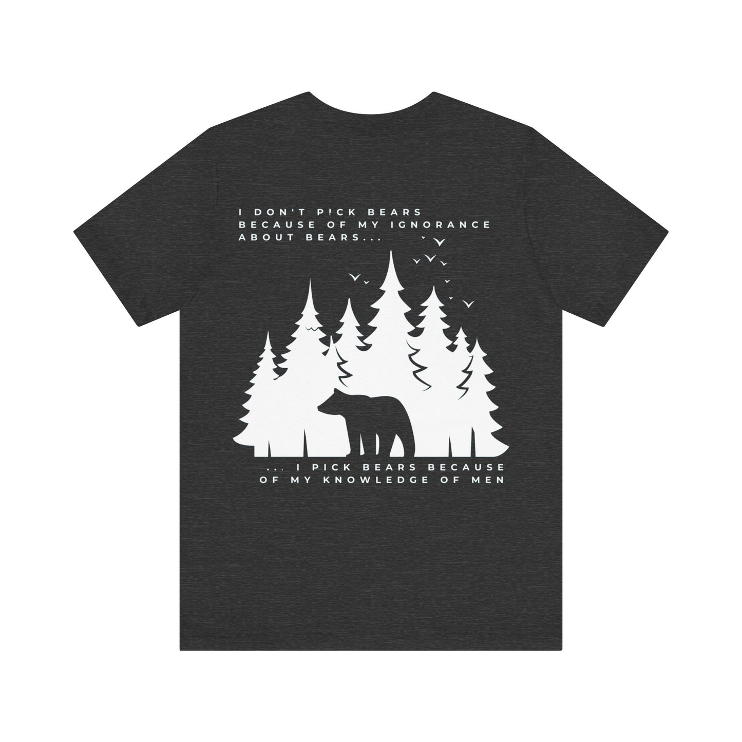 Women's Two-Sided Graphic "Team Bear" Tee - White Graphics