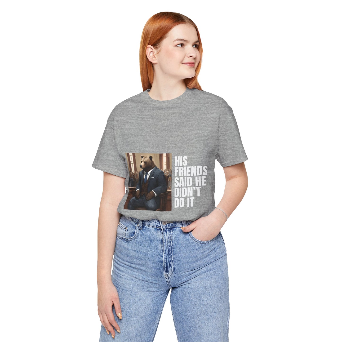 Women's Bear Trial Tee - White Graphic