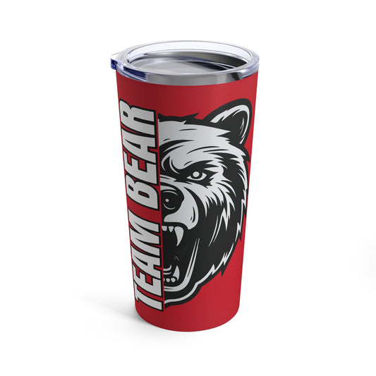 Team Bear Tumbler 20oz - Red