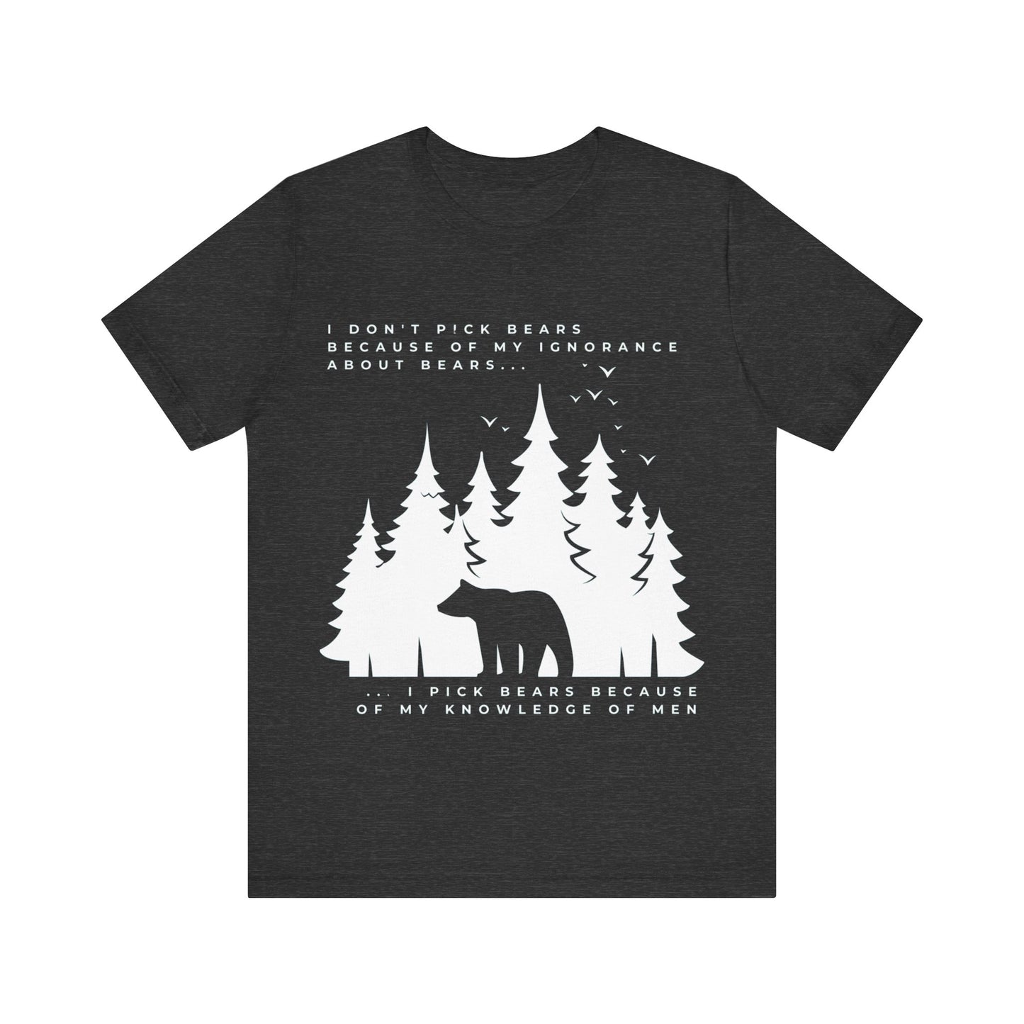 Women's Bear Quote Tee - White Graphic