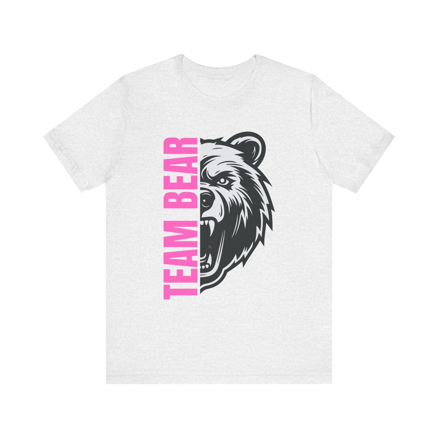 Women's "Team Bear" Tee - Pink Lettering