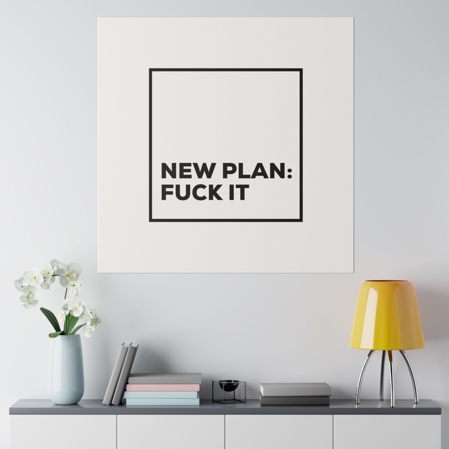 New Plan Matte Canvas, Stretched, 0.75"