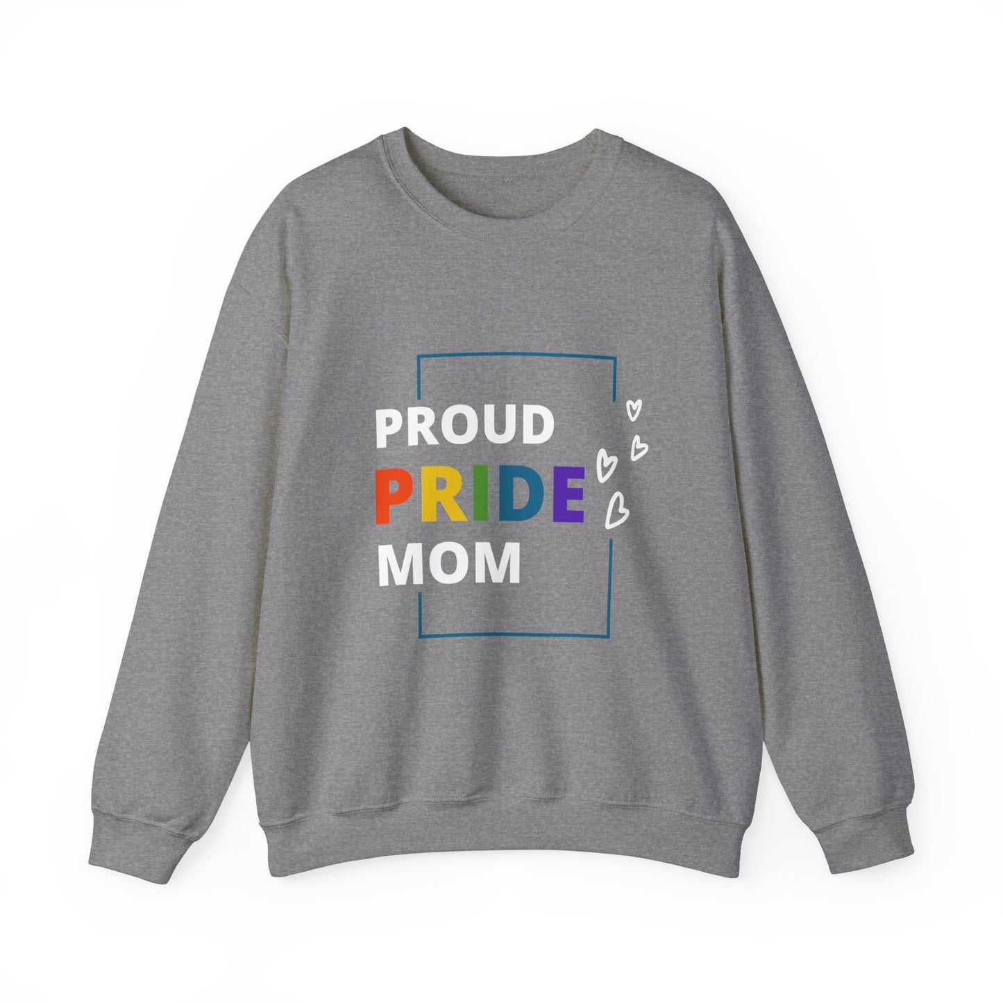 Proud Pride Mom Crewneck Sweatshirt
