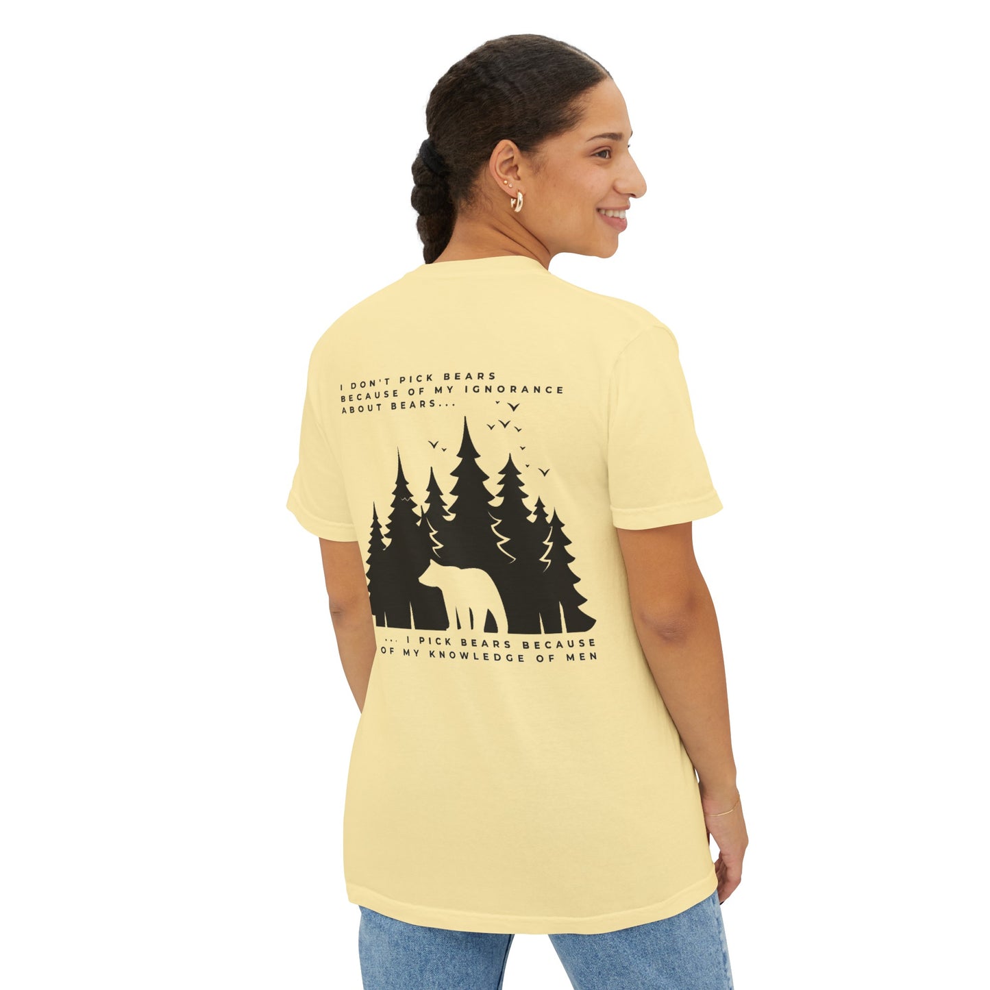 Women's Bear in Woods Pocket T-Shirt