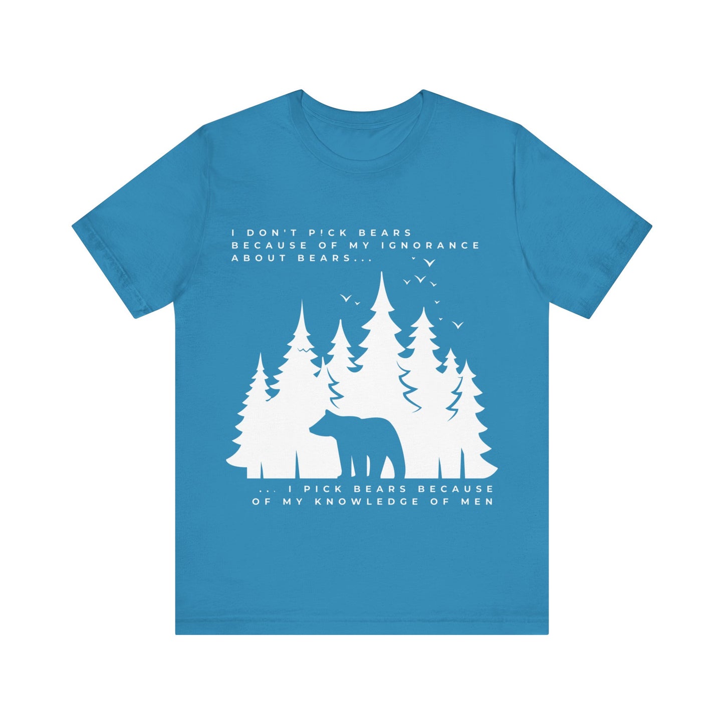 Women's Bear Quote Tee - White Graphic