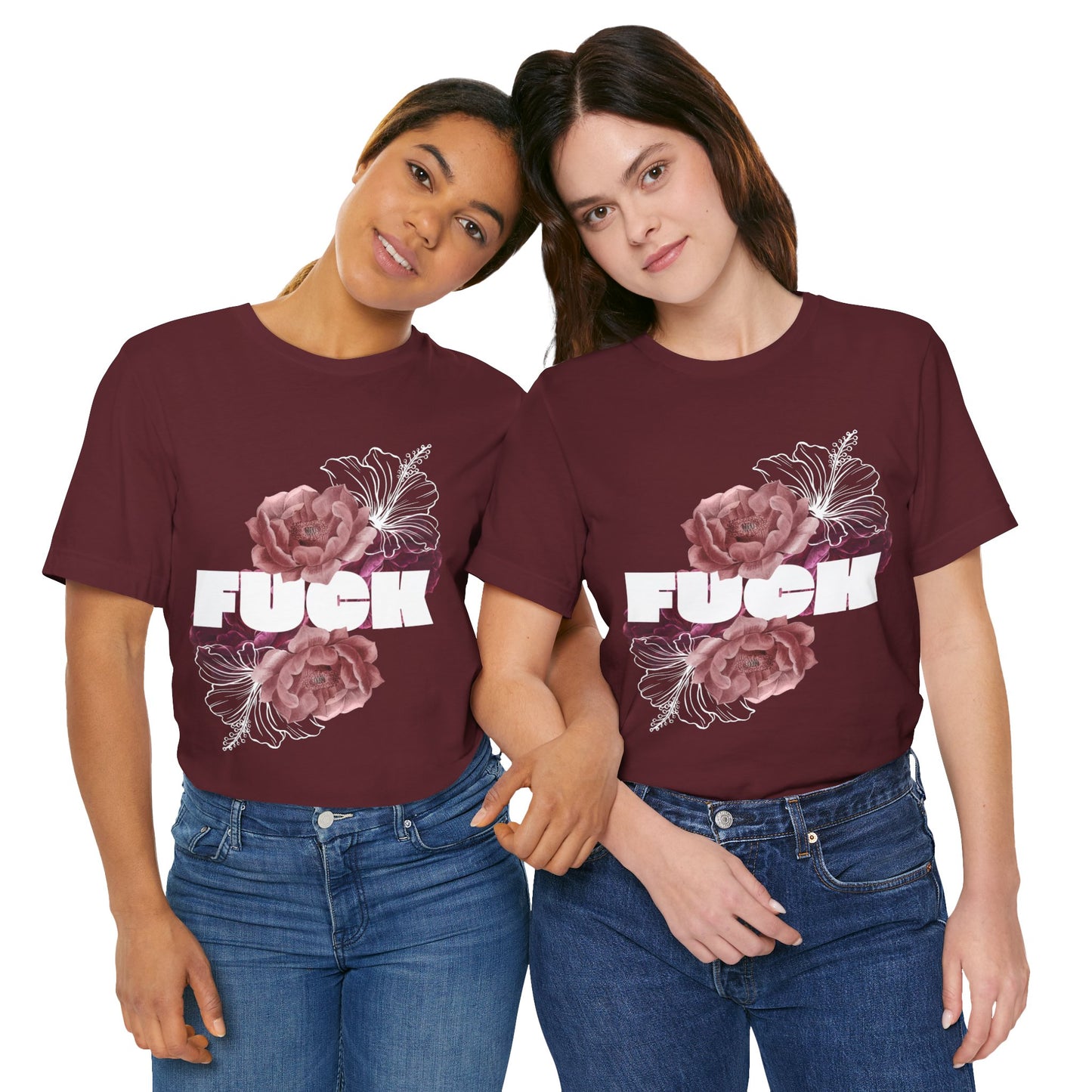 Women's Floral F*ck Short Sleeve Tee