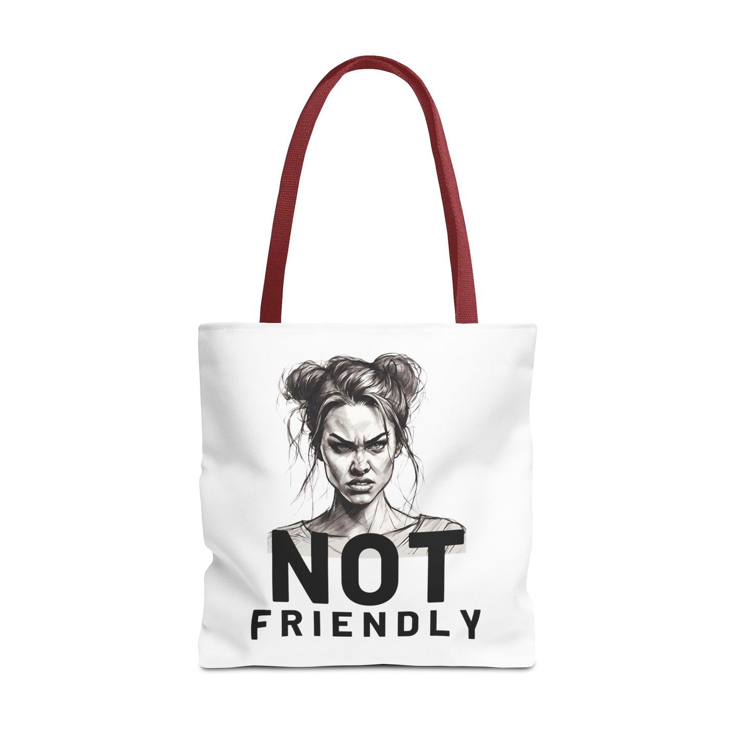 Not Friendly Tote Bag (AOP)