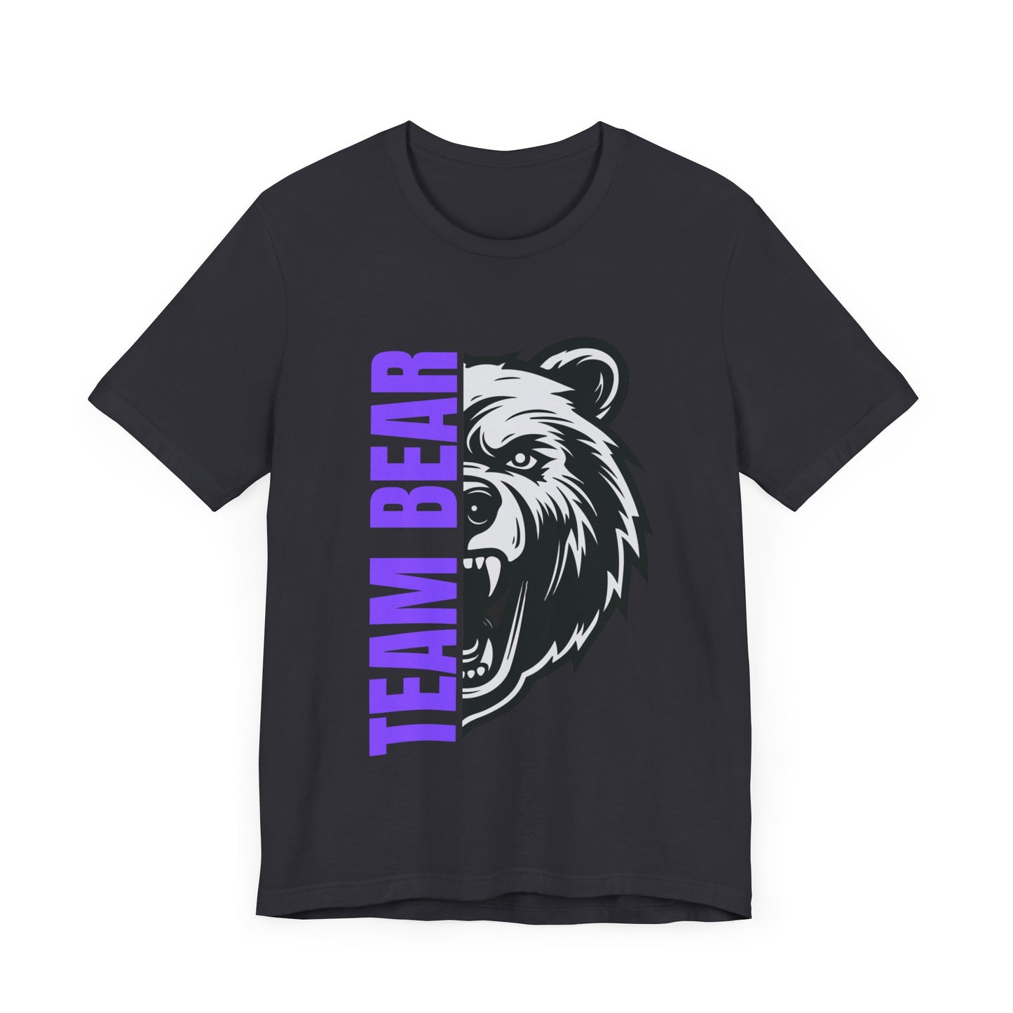 Women's "Team Bear" Tee - Purple Lettering