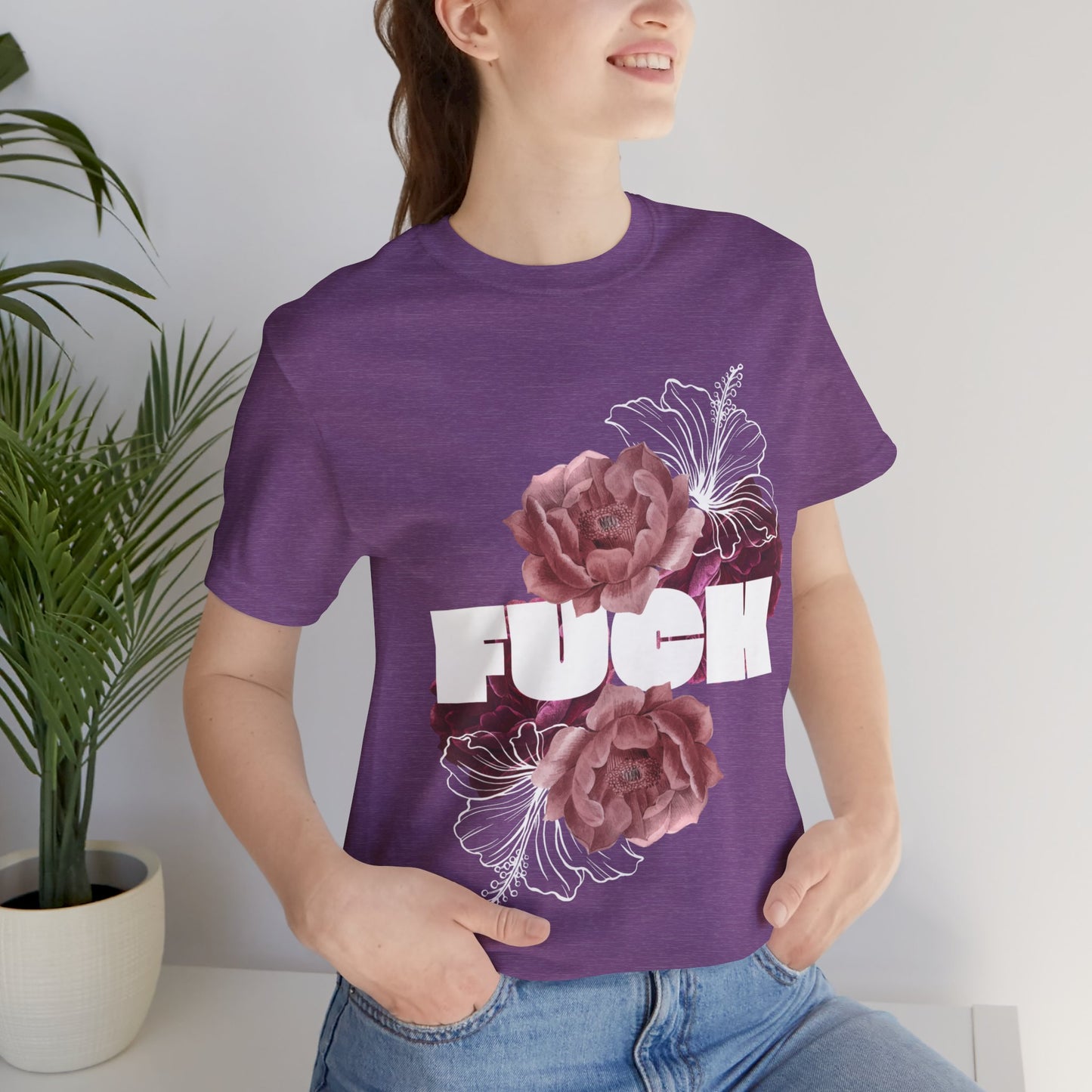 Women's Floral F*ck Short Sleeve Tee