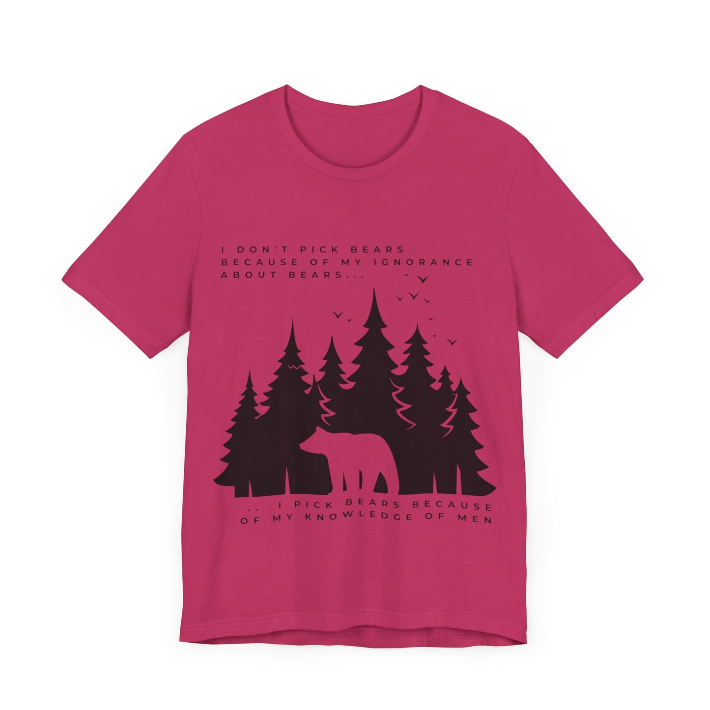 Women's Bear Quote Tee - Black Graphic