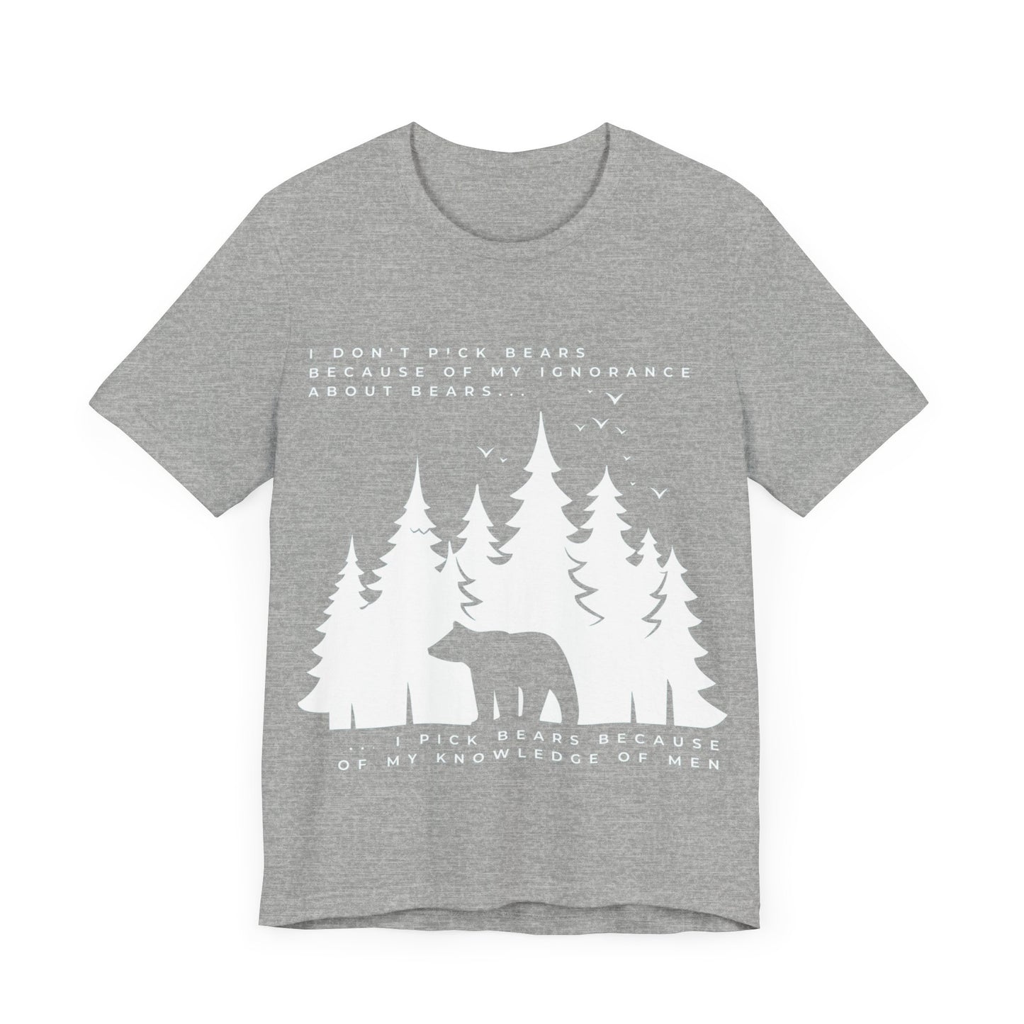 Women's Bear Quote Tee - White Graphic