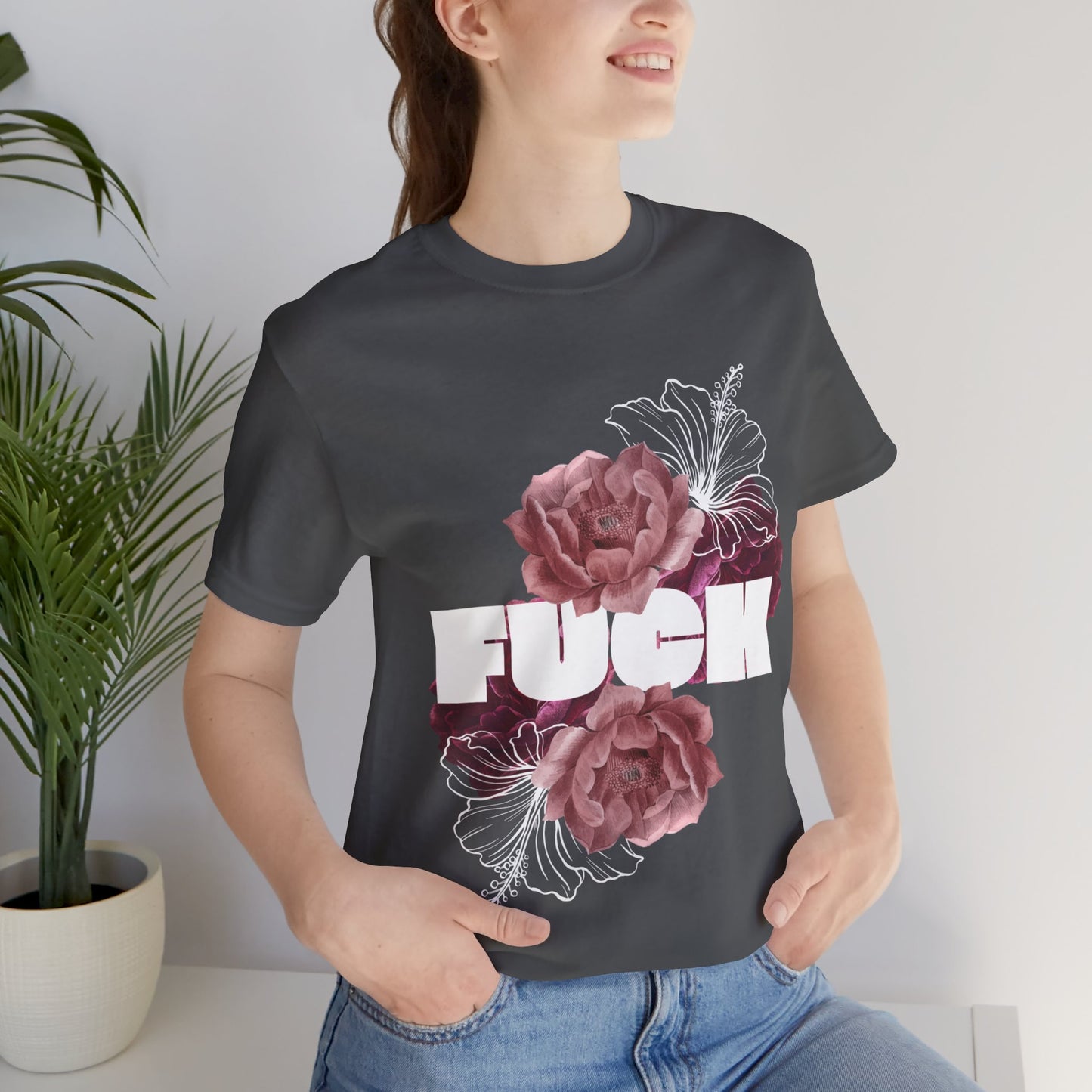 Women's Floral F*ck Short Sleeve Tee