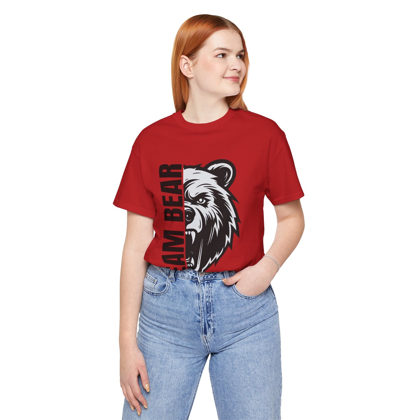 Women's "Team Bear" Tee - Black Lettering