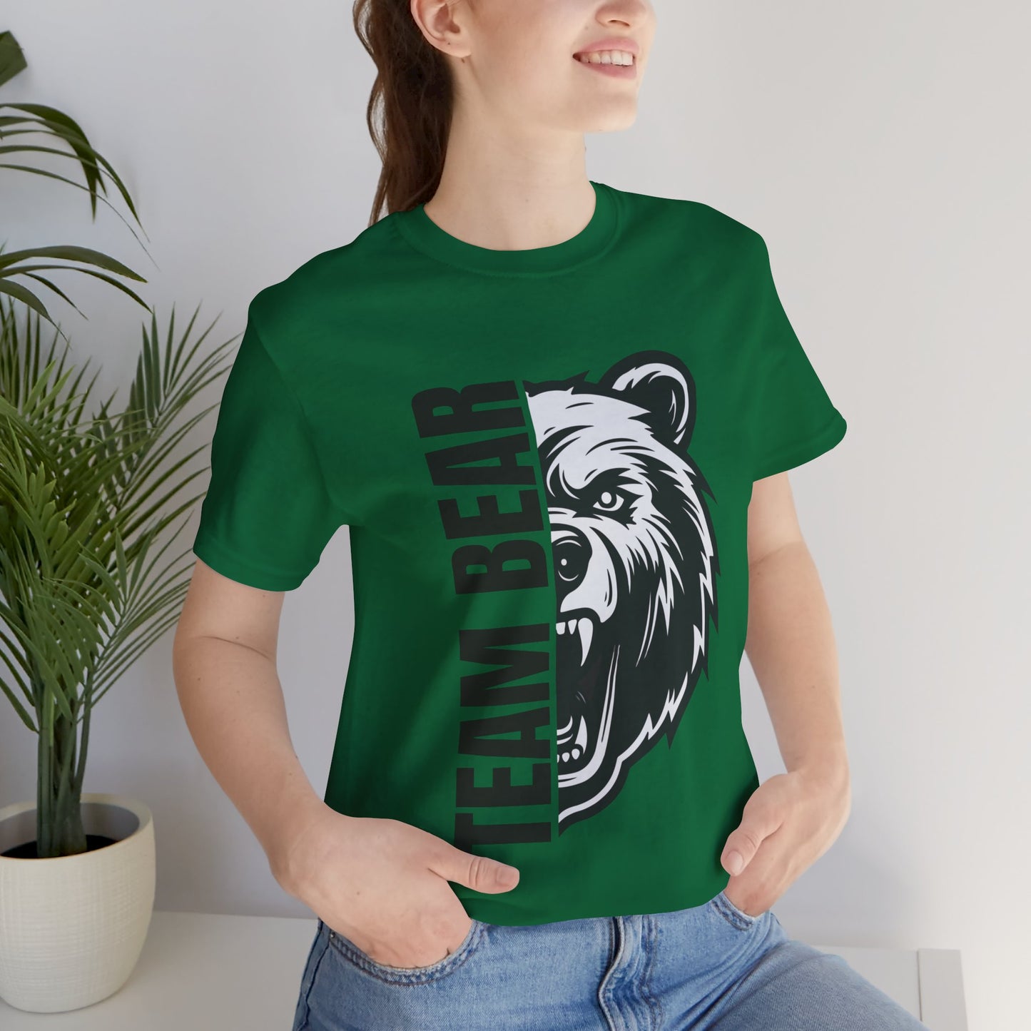 Women's "Team Bear" Tee - Black Lettering