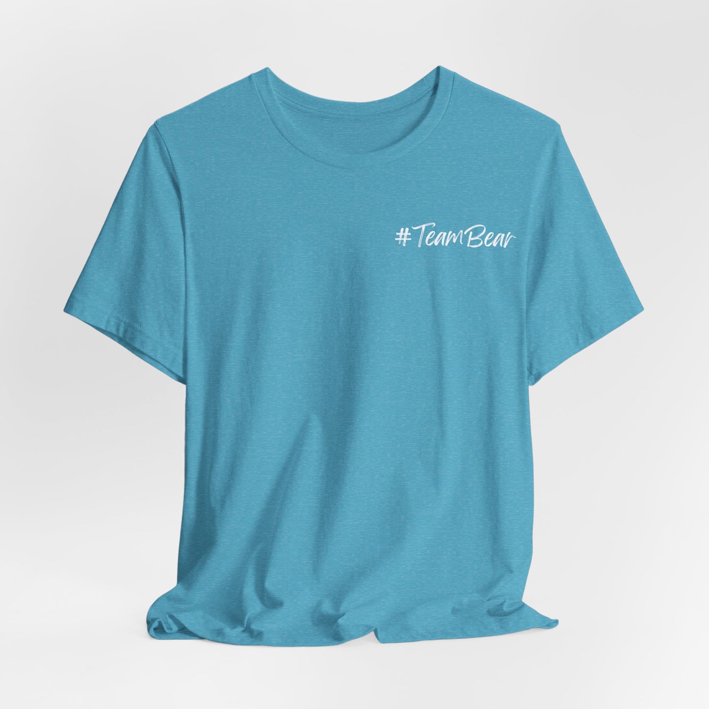 Women's Two-Sided Graphic "Team Bear" Tee - White Graphics