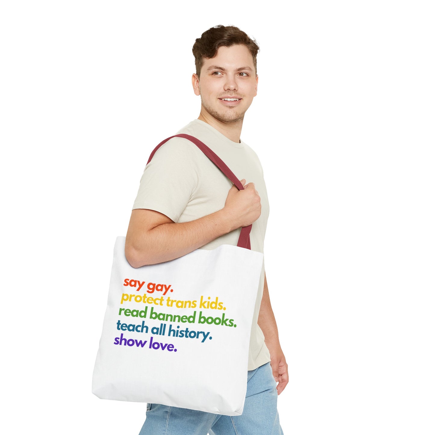 Pride Quote Tote Bag (AOP)