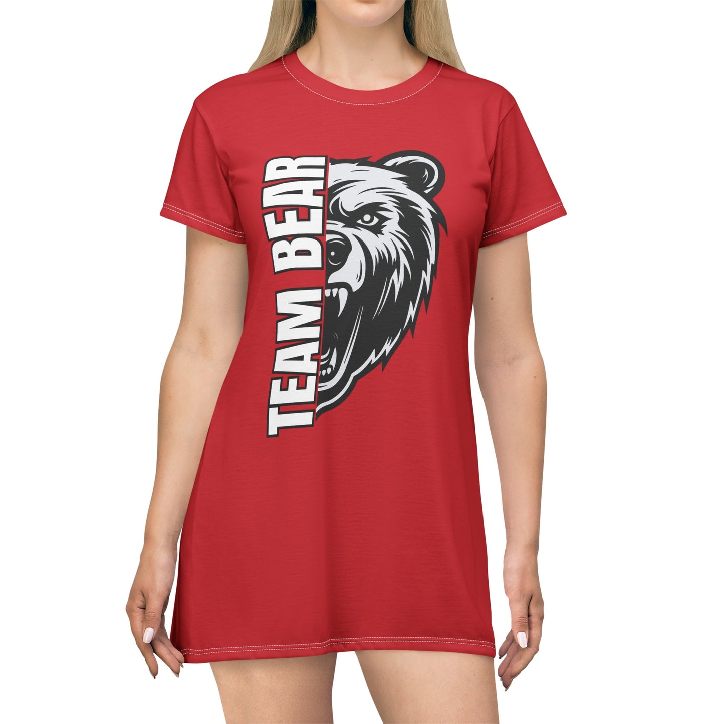 Team Bear T-Shirt Dress (AOP)