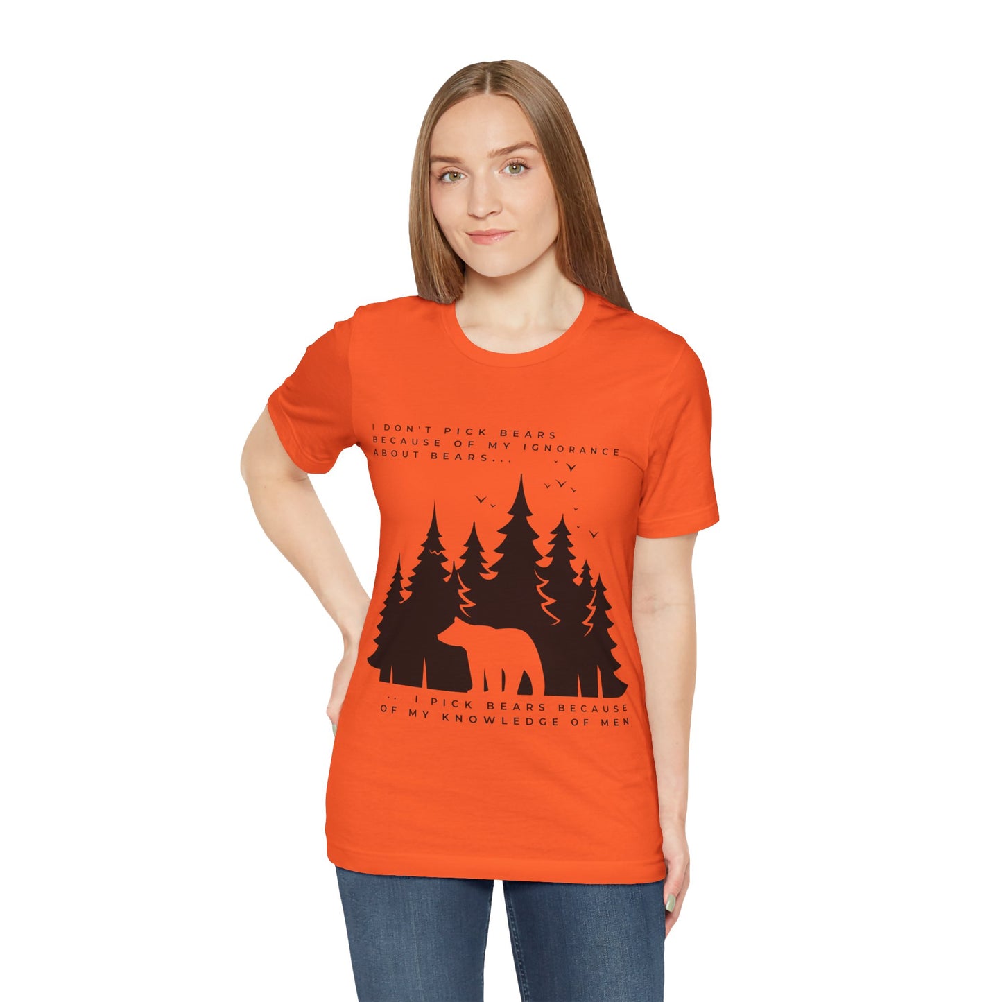 Women's Bear Quote Tee - Black Graphic