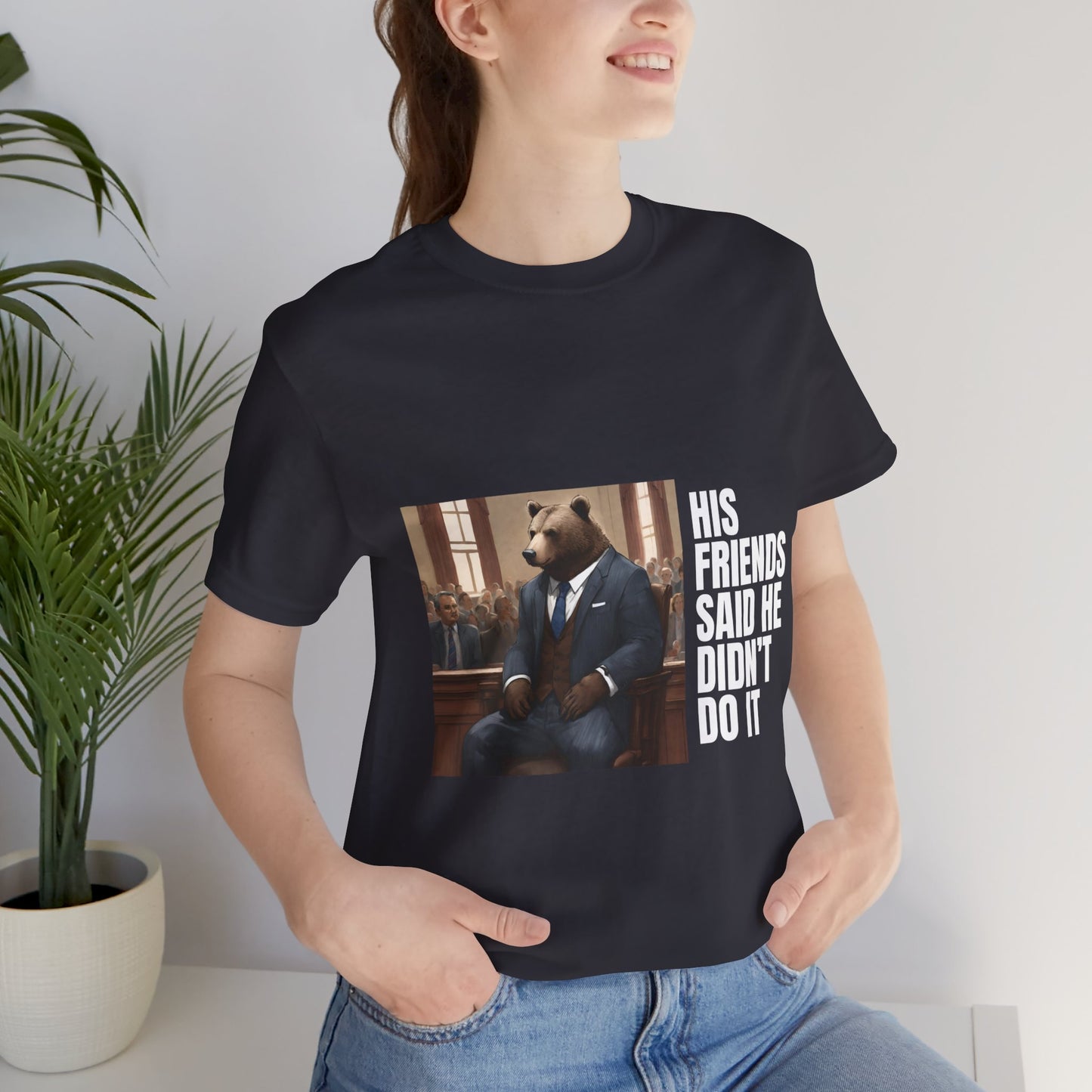 Women's Bear Trial Tee - White Graphic
