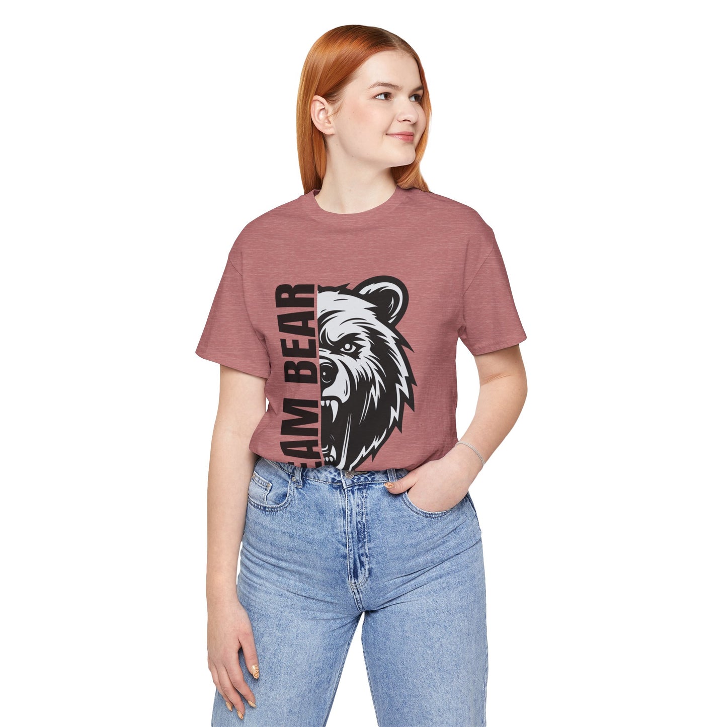 Women's "Team Bear" Tee - Black Lettering