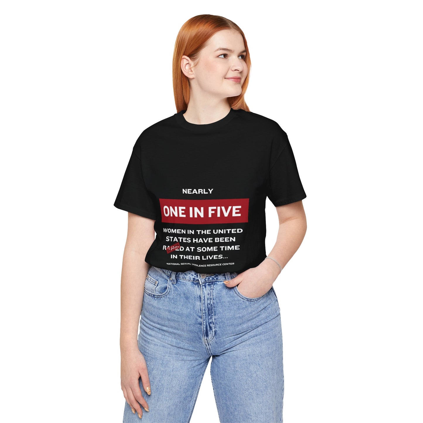 Women's Statistics Tee - White Writing