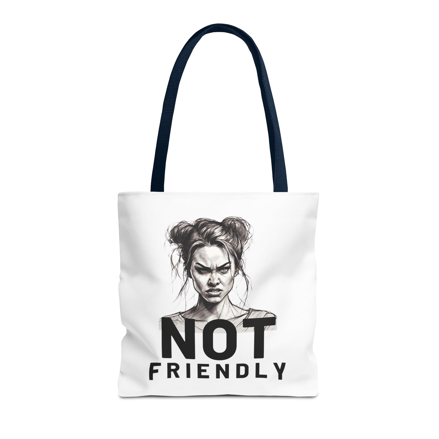Not Friendly Tote Bag (AOP)